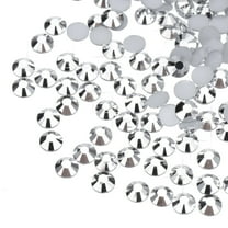Uxcell 16000 Pcs Silver Resin Flatback Rhinestone SS16 4mm Resin Non Hotfix Rhinestones for Crafts DIY Design