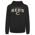 thumbnail image 2 of Men's Levelwear Black Cincinnati Reds Podium Team Arch Pullover Hoodie, 2 of 3