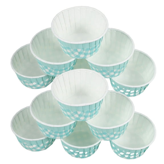 MLINS Skyblue Paper Cupcake Liners for Baking and Storage with Bright Colors and Festive Atmosphere 50pcs