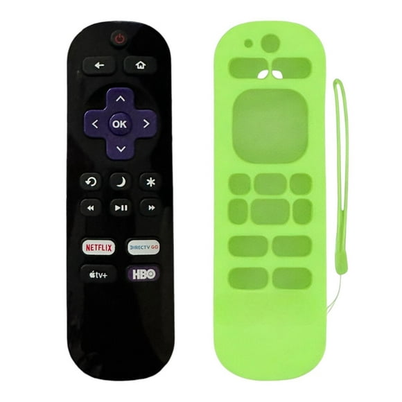 Control Compatible Con Roku Tv Hisense Atvio HkPro Mas Funda