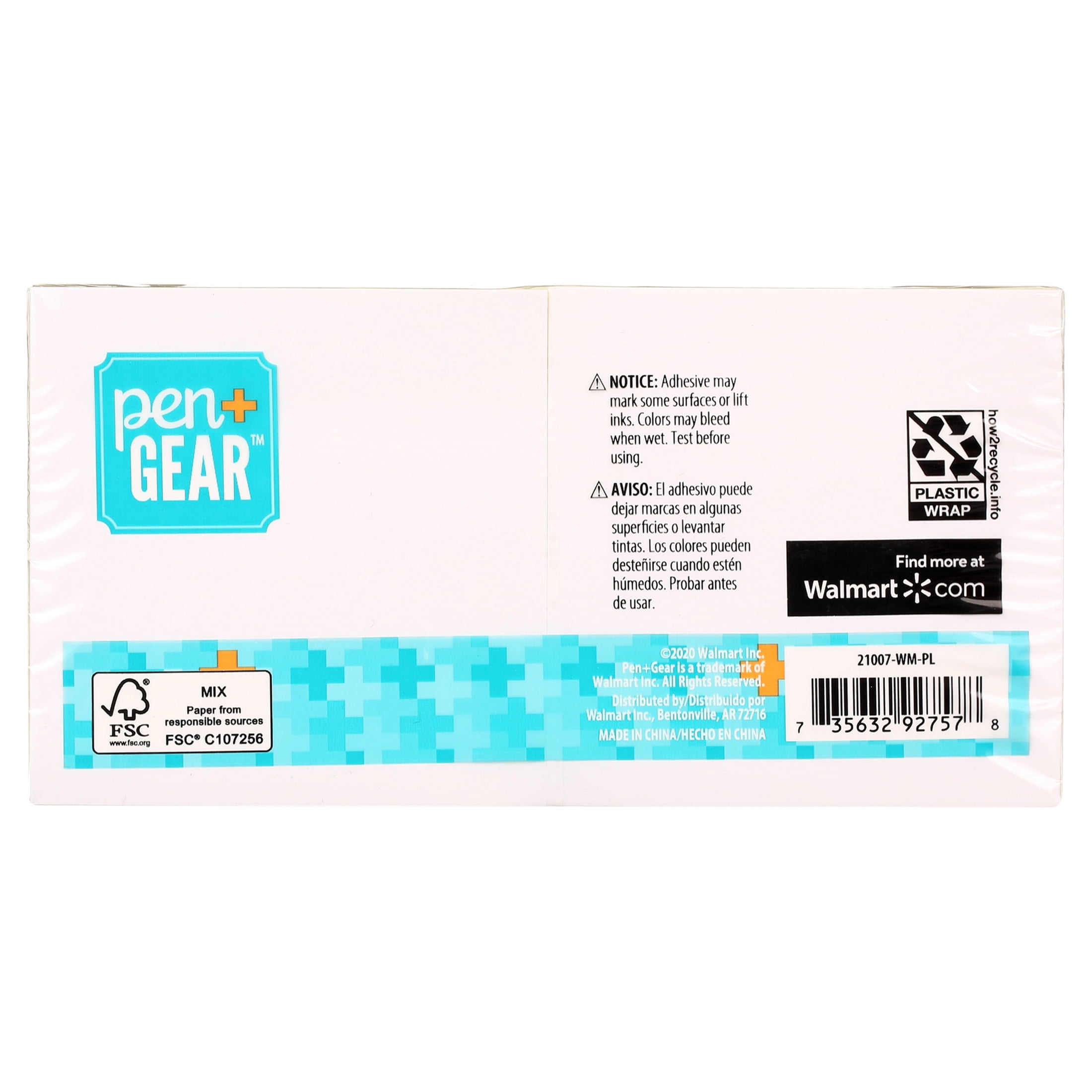 Pen+Gear Paper Sticky Notes, Yellow, 3" x 3", 1200 Sheets