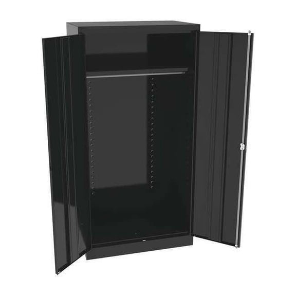Tennsco Storage Cabinet,72"x36"x24",Black,1Shlv 7124BK