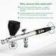 thumbnail image 4 of Dual Action Airbrush Fluid Cups Quick Remove Air Cap Nozzle for Car Model DIY Painting Makeup Nail Art Cake Decorating-D, 4 of 5