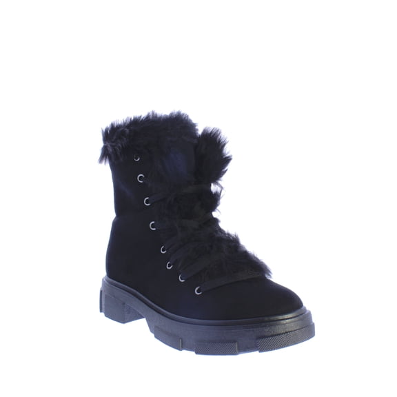 Bamboo Women Winter Lace Up Boot in Black