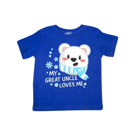 

Inktastic My Great Uncle Loves me- polar bear Gift Toddler Boy or Toddler Girl T-Shirt