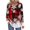 Style 3, variant on Long Sleeve Shirts for Women Christmas Print Pleated Henley Neck Long Sleeve Tunic Blouses Loose Fit Casual Tops Festive Pullover