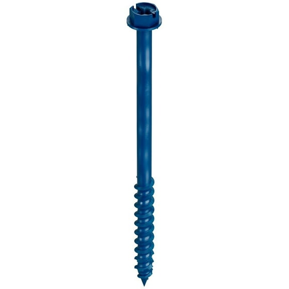 Simpson Strong-Tie Titen Turbo TNT25400HC25 Screw Anchor, 1/4 in Dia, 4 in L, Carbon Steel, Zinc Plated