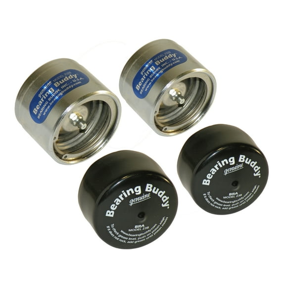 Bearing Buddy Chrome Bearing Protectors (2.328" Diameter) With Bras - Pair B-43102-23B