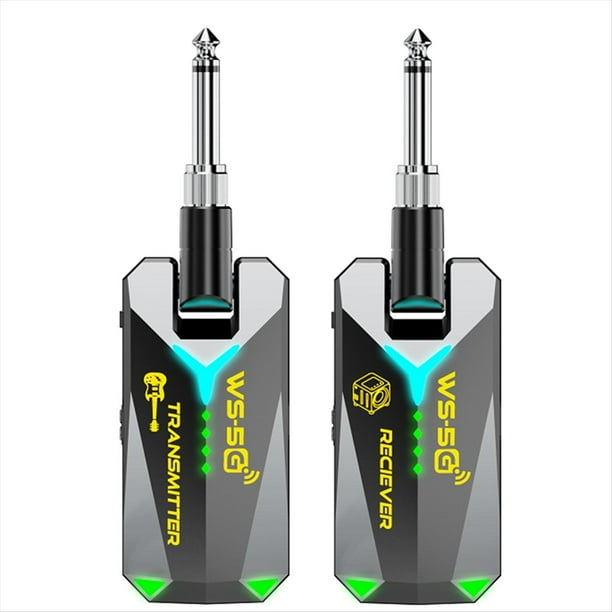Transmisor y Receptor de Sonido Inalámbrico para Guitarra de 5,8 GHz. Transmisor y Receptor de Sonido para Guitarra Eléctrica, Violín e Instrumentos.