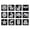 blackA, variant on Diamond Art Pearl Painting Kit, DIY Pearl Beads Art Craft for Adults, 12PCS DIY Partial Drill Diamond Pearls Painting,Handmade Gem Dot Picture Craft for Home Wall Decor,15 cm x 15 cm
