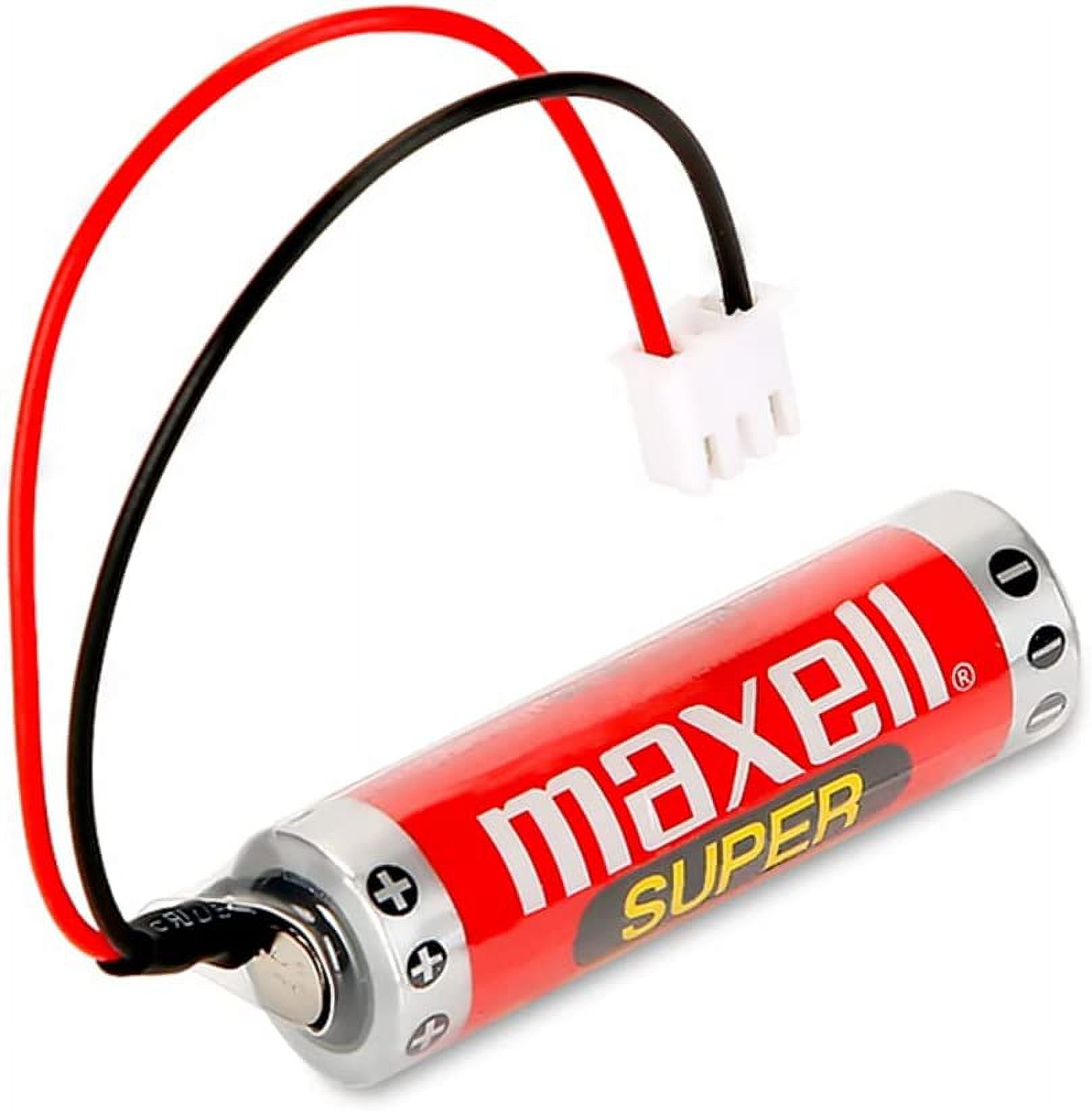 (10-Pack) 3.6V ER6C AA PLC Battery 1800mAh for MAXELL FX F2-40BL PLC with White Plug Non-Rechargeable Lithium Battery