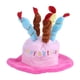 thumbnail image 1 of Disfraz de mascota con diseño de velas, sombrero de cumpleaños, accesorio para perros, animales pequeños, color rosa, 1 of 11