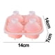 thumbnail image 2 of Rose Ice Cube Molds - Silicone Flower-shaped Cubes For Chilling Whiskey And Cocktails (bpa-free, Pink), 2 of 4