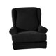 thumbnail image 5 of 2 fundas de poliéster para asiento de sillón, cojines para silla de barbería para boda. Negro, 5 of 9
