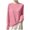 Pink, variant on Ke1Clo Women's Long Sleeve Tops Casual Fashion Crew Neck Comfy Pullover Loose Solid Ribbed Knit Sweater Blouse Army Green XXL