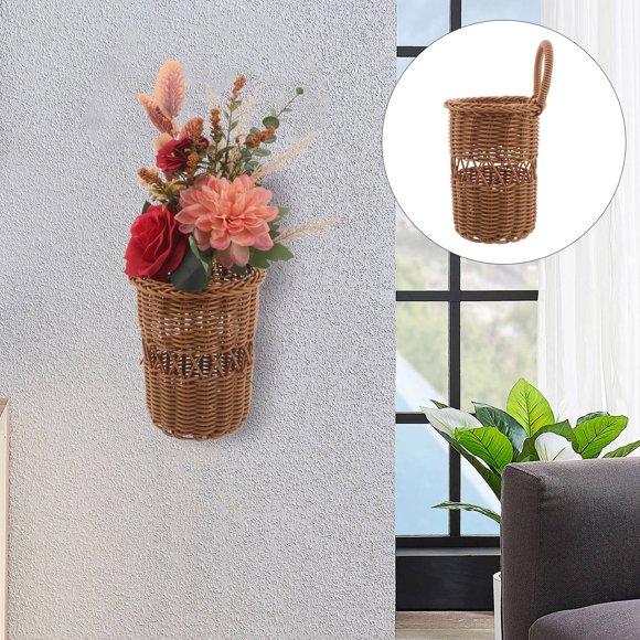 COSMOBETTY Organizador De Cesta Tejida Para Cocina Con Soporte Para Cubiertos Y Rústica