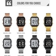 thumbnail image 2 of Men's Fashion Stainless Steel Watches Easy-Read Luminous Date Waterproof Chronograph Wristwatches, 2 of 3