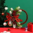thumbnail image 4 of Corona de invierno,Guirnalda artificiales de Navidad,Colgante de pared Guirnalda de invierno Decoración navideña,Guirnalda de puerta Adornos Granja Guirnalda,Guirnalda de mimbre de, 4 of 9