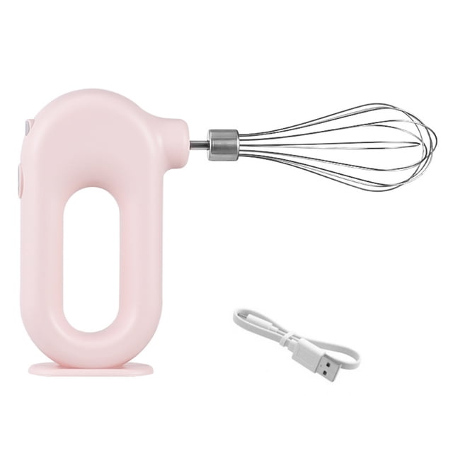 Batidor de crema de huevo eléctrico, batidor de crema de cocina automático ajustable de mano, batidora de mantequilla, agitador, herramientas Herramientas y accesorios para hornear rosado 1 varilla Bewildely HA007445-01B