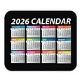 thumbnail image 2 of WIRESTER 8.66x7.08 in Rectangle Mouse Pad with Non-Slip Rubber Base for Computers, Laptop, Office & Home - Year 2026 Calendar, 2 of 5