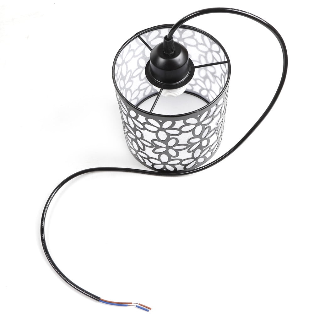 3 Heads Wall Switch Iron Plastic Black Ceiling Light Modern Ceiling Mount Light For Living Room Bedroom