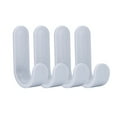 thumbnail image 3 of Matsuzay 4/6PCS Gancho de toalla Colgador de puerta de plástico Perchero de pared autoadhesivo Percheros para sombreros Almacenamiento y organización del hogar Gris, 3 of 6