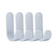 thumbnail image 3 of Matsuzay 4/6PCS Gancho de toalla Colgador de puerta de plástico Perchero de pared autoadhesivo Percheros para sombreros Almacenamiento y organización del hogar Gris, 3 of 6