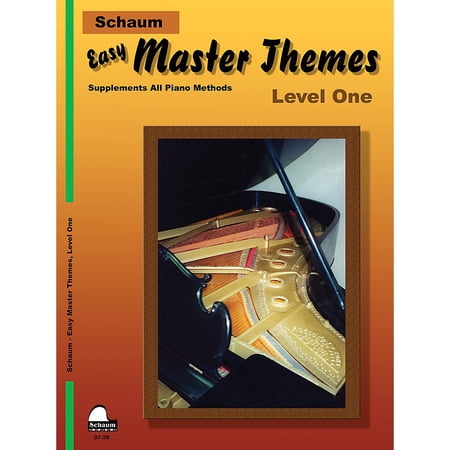SCHAUM Easy Master Themes Lev 1 Educational Piano Series Softcover
