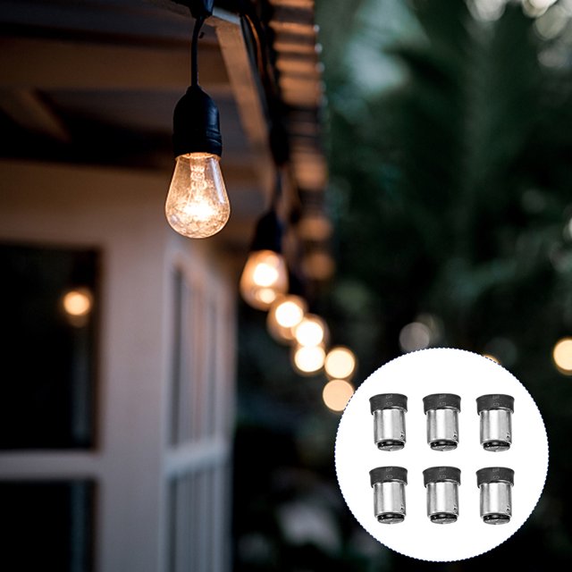 SWETRACE 8pcs Lamp Socket Convert Adapter Lamp Holder Converter Black Plastic Simple Design for Table Lamp