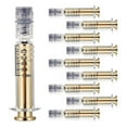 thumbnail image 1 of 1ML Glass Syringe with Golden Metal Plunger 10 Pack Anti-Leak Luer Lock Syringe Without Needle Accurate Syringe, 1 of 5