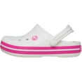 thumbnail image 4 of Zapatos para Niños Crocs Crocband Slip-On Zuecos Livianos Blanco Rosa, 4 of 7