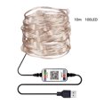 thumbnail image 1 of Cadena de luces LED de Navidad Cadena de lámpara Árbol de Navidad Impermeable Decoración de luz USB, 100LED kenally EL000940-03B, 1 of 2