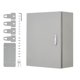 thumbnail image 2 of QinaQin Caja de gabinete eléctrico de acero inoxidable, NEMA 4X e IP67 contra agua y polvo, con cerradura, placa de montaje y llaves para interior o exterior, 2 of 8