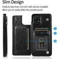 thumbnail image 2 of for Samsung Galaxy A22 5G (Not 4G) Wallet Case with Card Holder,PU Leather Kickstand Card Slots Case Double Magnetic Clasp Durable Shockproof Cover for Samsung Galaxy A22 5G Black-SK, 2 of 17