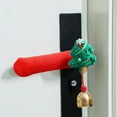 thumbnail image 6 of Kumdkd Green Christmas Door Handle Covers, Plush Polyester Door Knob Decorations, Easy Slip-On Festive Gloves for Home Cabinet & Entry Doors, Reusable Holiday Decor, 7.28x2.17x1.18in Set of 1, 6 of 6
