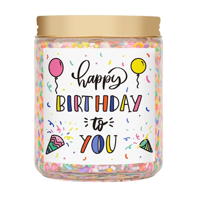 Candle For Kids 7oz Soy Candle Cake,Lavender Flavor Festive Sprinkles Premium Design 40+ Hours Burn Time