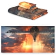 thumbnail image 2 of Coolnut 3 Piece Bath Towels Set, Super Soft Absorbent Sunset Light House Towels for Bathroom Gym Spa Hotel Decor Wash cloth, 2 of 7