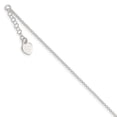 thumbnail image 1 of 925 Sterling Silver Heart 9 Inch Plus 1 Anklet Ankle Bracelet Love, 1 of 6