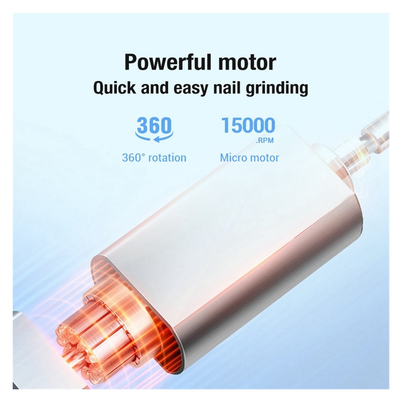 Electric Nail Drill Machine, Cordless Portable With Max 15000 RPM, Lightweight Design, Professional Nail Drill Gift For Nail Enthusiasts