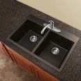 thumbnail image 1 of Transolid Radius 33'' L x 22'' W Granite Double Equal Drop-in Kitchen Sink, 1 of 5