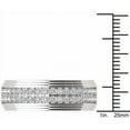 thumbnail image 4 of 1-1/6 Carat T.W. Diamond Men's 14kt White Gold Wedding Band, 4 of 5