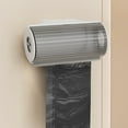 thumbnail image 5 of Plastic Bag Organizer Wall Mounted Holder, 16x8.5x7.5cm Multi-functional Rubbish Bag Dispenser with No-hole Ing Adhesive Mount, Heavy-duty & Removable for Kitchen Pantry and Home Organization, 5 of 6