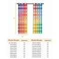 thumbnail image 6 of Fsddascl Colorful Stripe Blackout Curtains for Bedroom/Living Room, Thermal Insulated Kitchen Curtains, Farmhouse Striped Modern Abstract Art Grommet Darkening Window Treatment Drapes 42"x63"x2, 6 of 6