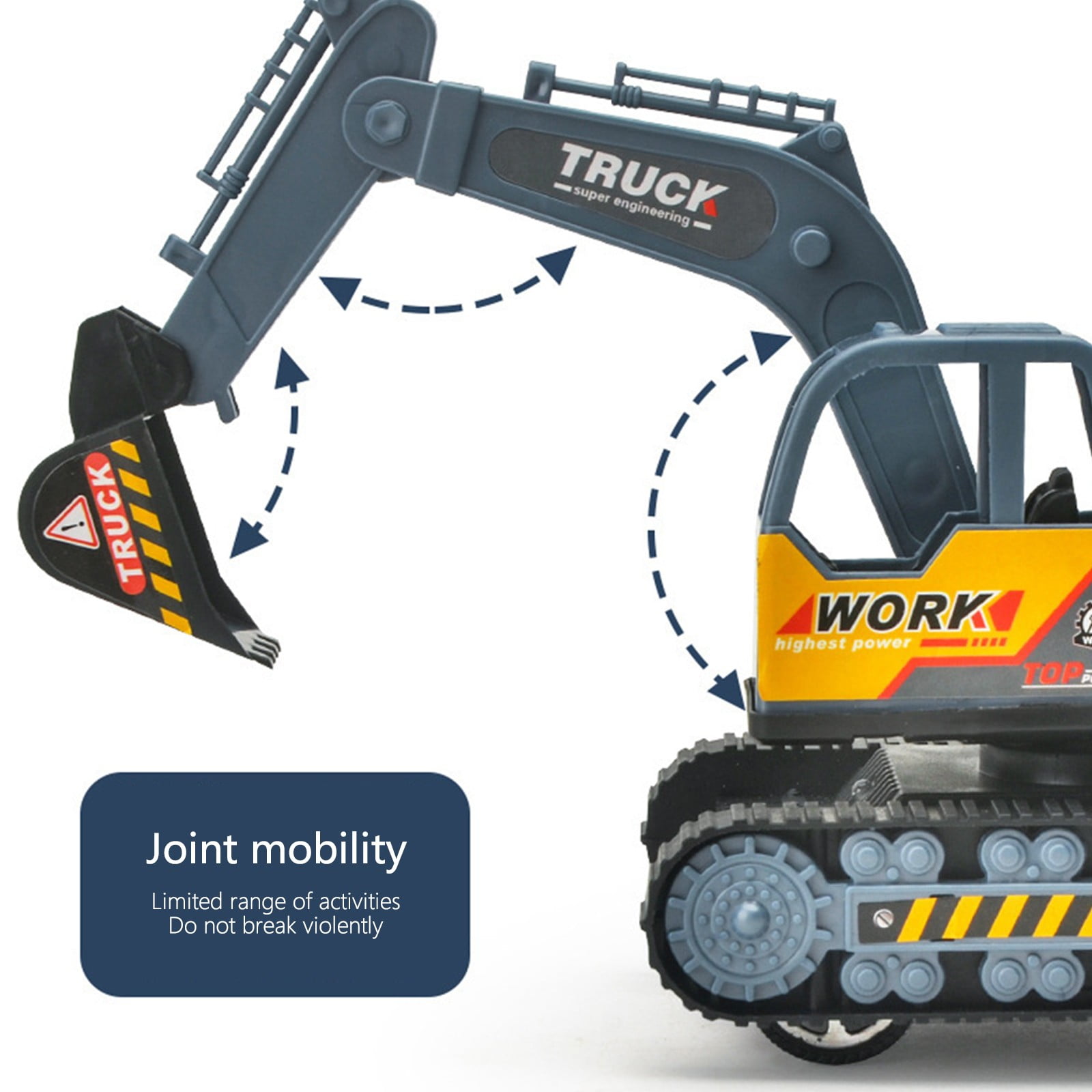 Tarmeek Remote Control Excavator Toys for Boys Rc Excavators Metal Shovel with LED Light for Boys and Girls Kids 3 7 8 9 10 Year Old Birthday Gifts