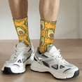 thumbnail image 6 of Fuzoiu Avocado Dog Print Athletic Crew Socks for Men & Women,Casual Crew Socks,Above Ankle Crew Socks for Business, Casual, 6 of 6
