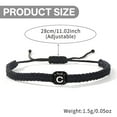 thumbnail image 2 of Designice Couple Bracelet,Handcrafted Attention Detail Couple Bracelets,26 Customizable Letters Bracelet,C, 2 of 4
