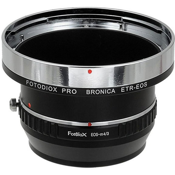 Fotodiox Pro Lens Mount Adapter for Bronica ETR Mount SLR Lenses to Micro Four Thirds (MFT, M4/3) Mount Mirrorless Camera Body