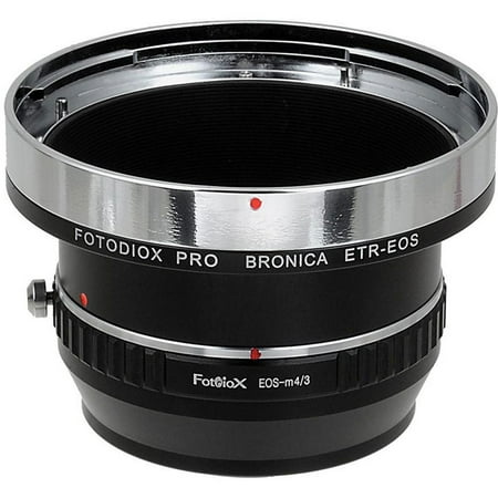Fotodiox Pro Lens Mount Adapter for Bronica ETR Mount SLR Lenses to Micro Four Thirds (MFT M4/3) Mount Mirrorless Camera Body