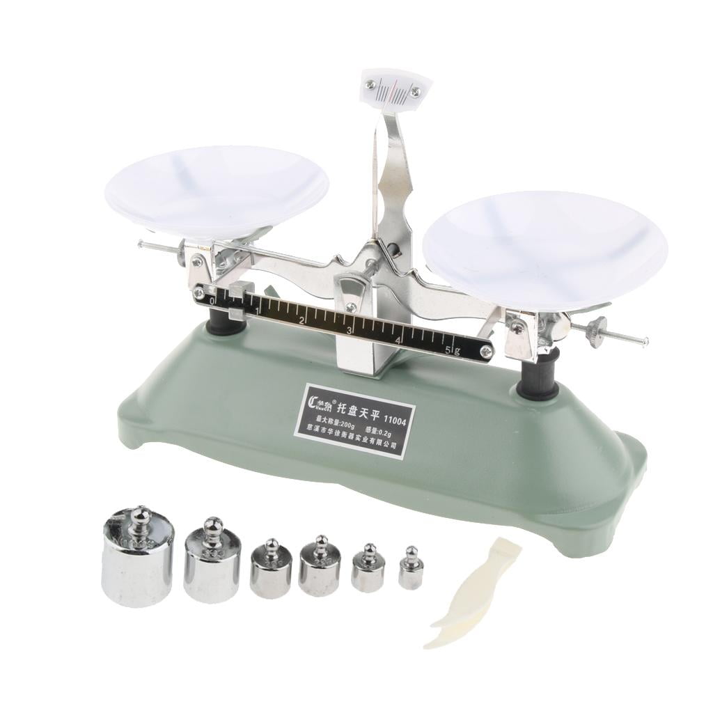 200 Gram Table Balance Scale w/Weights School Teaching Tool Lab Equipment 