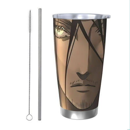 

Eren Jaeger Coffee Mug 20 Oz Insulated Stainless Steel Coffee Travel Mug | Vacuum Sealed Cartoon Design Bottle for Car & Gifts